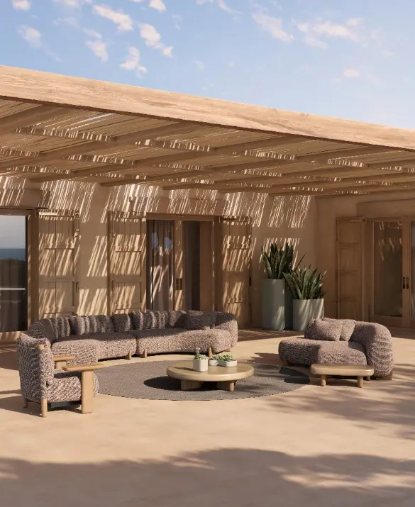 Vondom Milos, an outdoor furniture collection designed by Jean-Marie Massaud.