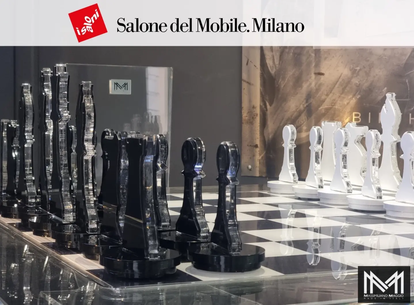 Acrylic Chess Table Massimiliano Maggio