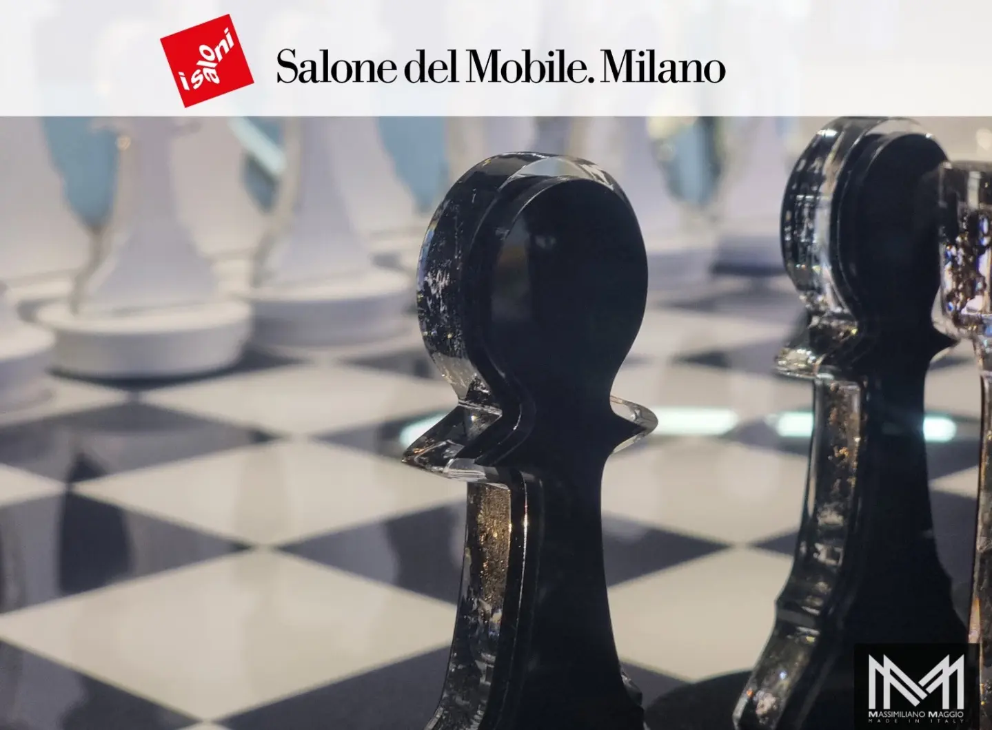 Acrylic Chess Table Massimiliano Maggio 