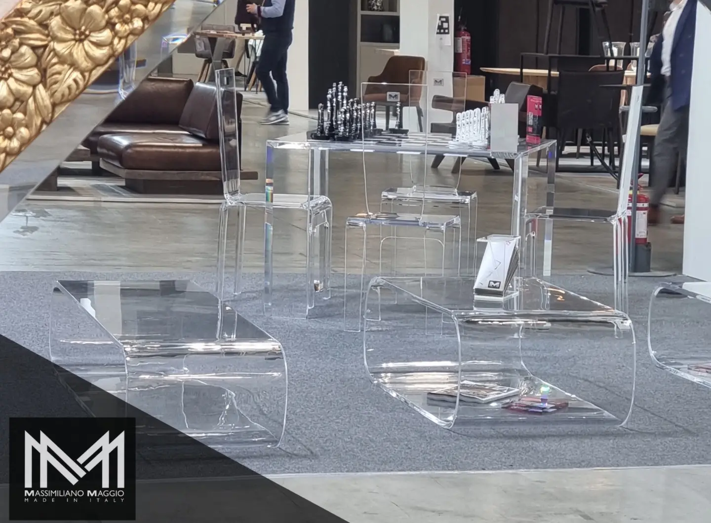 New Acrylic Coffee table & Sofas MASSIMILIANO MAGGIO