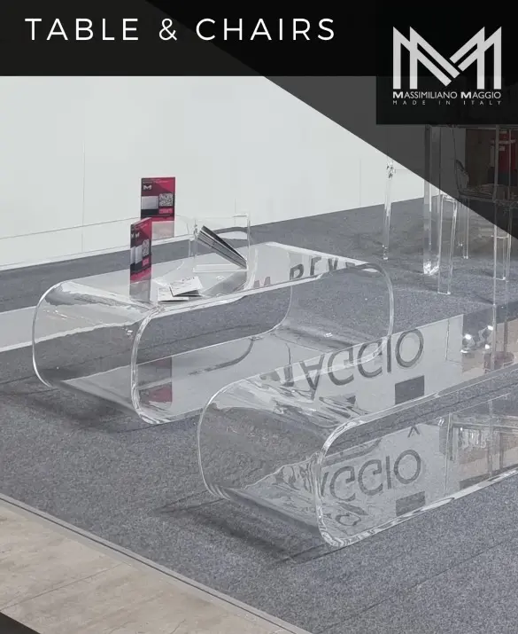 Acrylic Coffee table & Chairs MASSIMILIANO MAGGIO