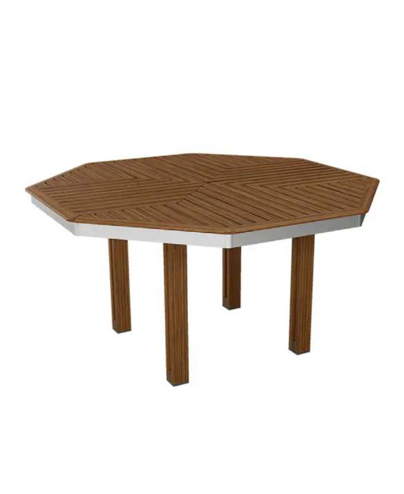 Octagonal ash garden table 504