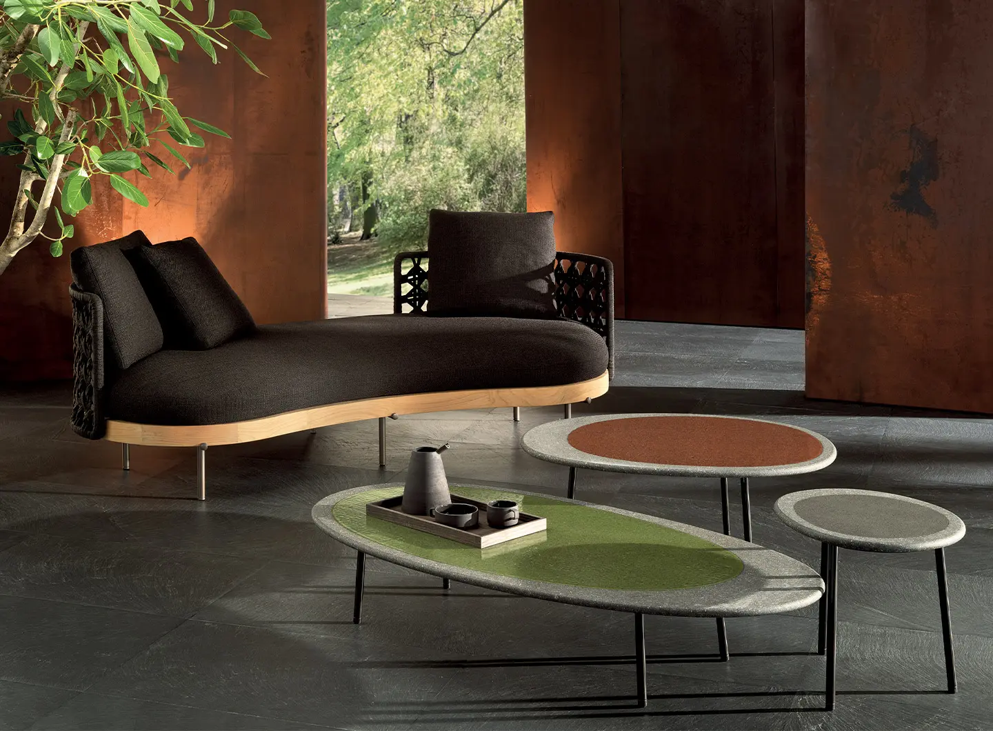 isole, minotti, tables, salone milano