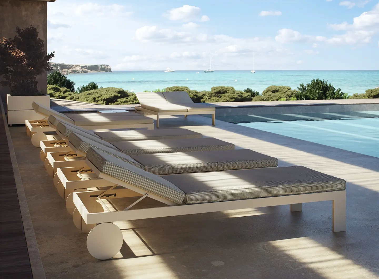 Posidonia sun loungers