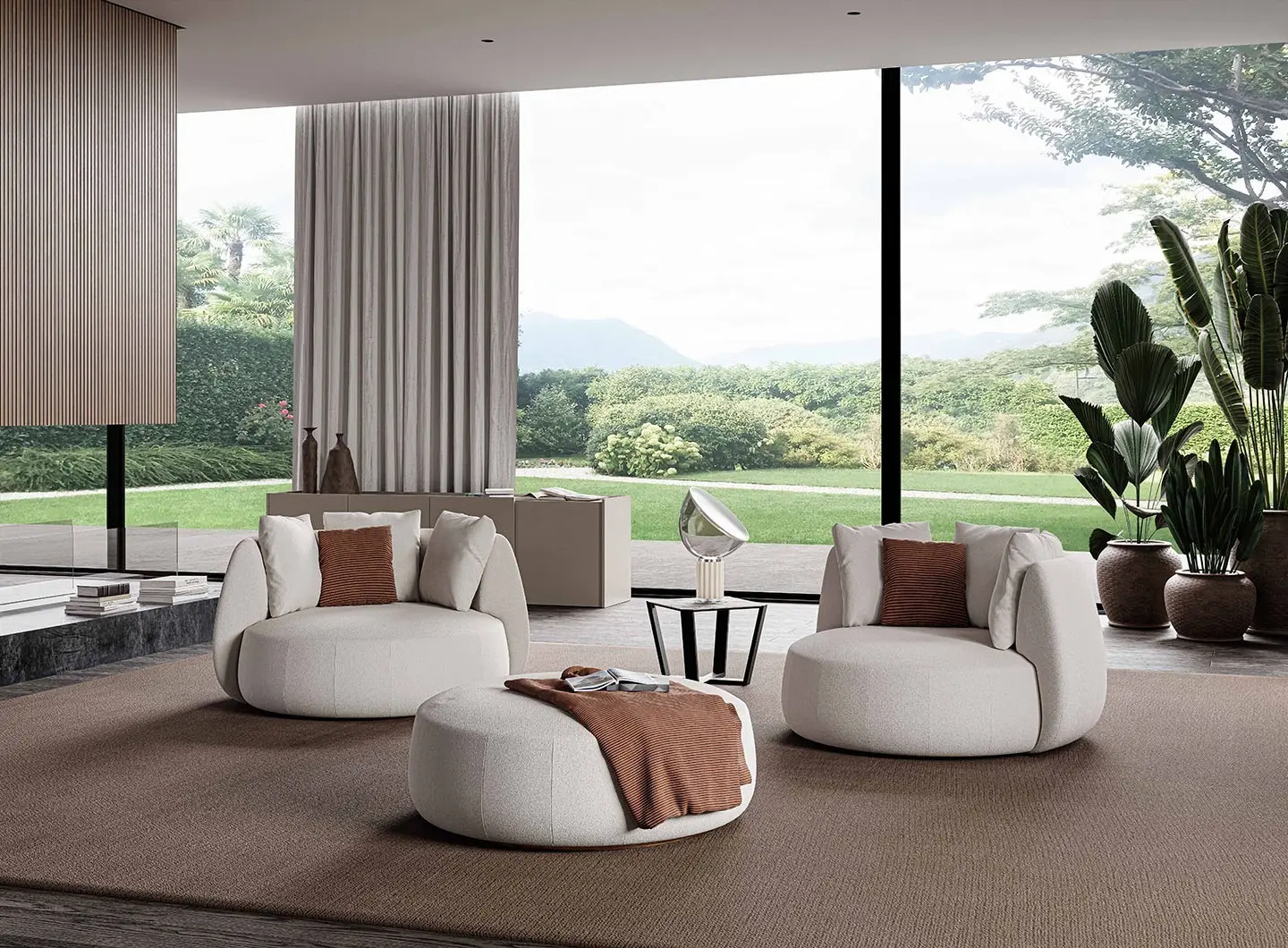 Armchair Nuvola for indoor and outdoor