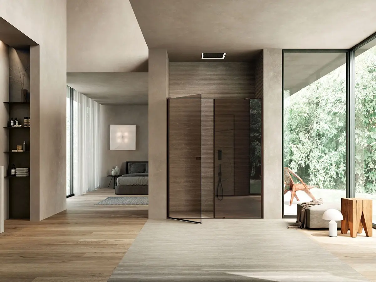 Vismaravetro - pivoting shower enclosure - Linea collection