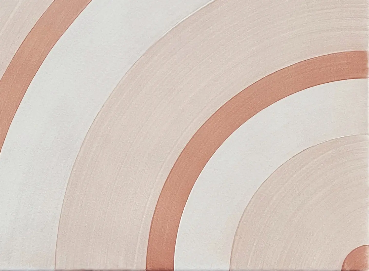Collezione Geometrie d'Ombra di Ceramica Francesco De Maio - Cerchio Rosa Cipria 60x60cm