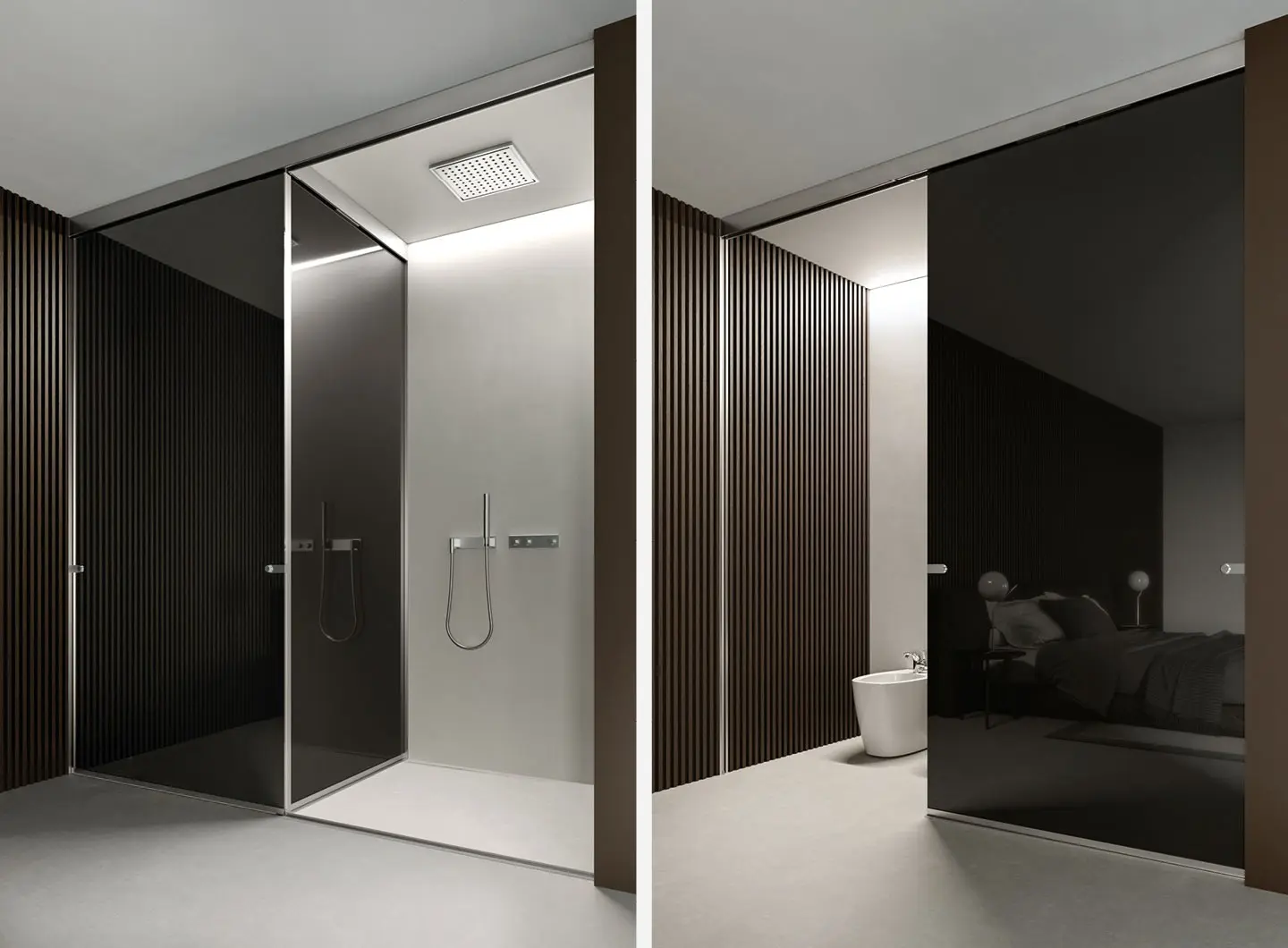 Voile - Glass partition walls for bathrooms and contract - Vismaravetro