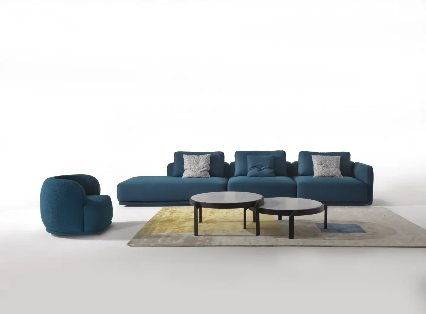 CTS Salotti - Kant collection, Navona armchair and Tape coffee table.