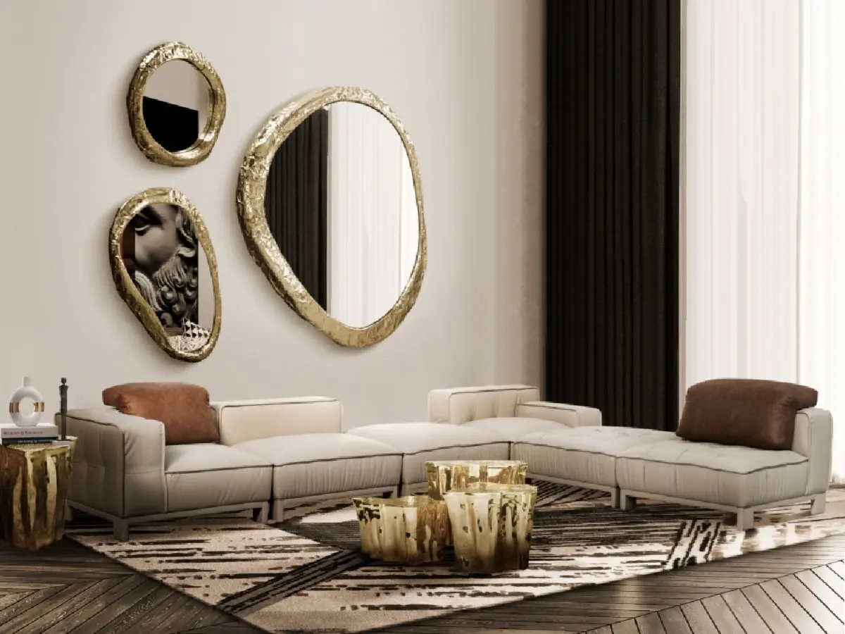 MODERN CONTEMPORARY LIVING ROOM DESIGN WITH XISTO RUG