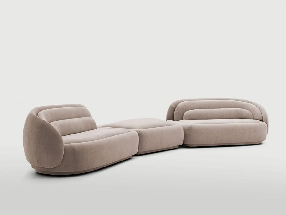Peninsula sofa Peonia design Cristina Celestino for Pianca