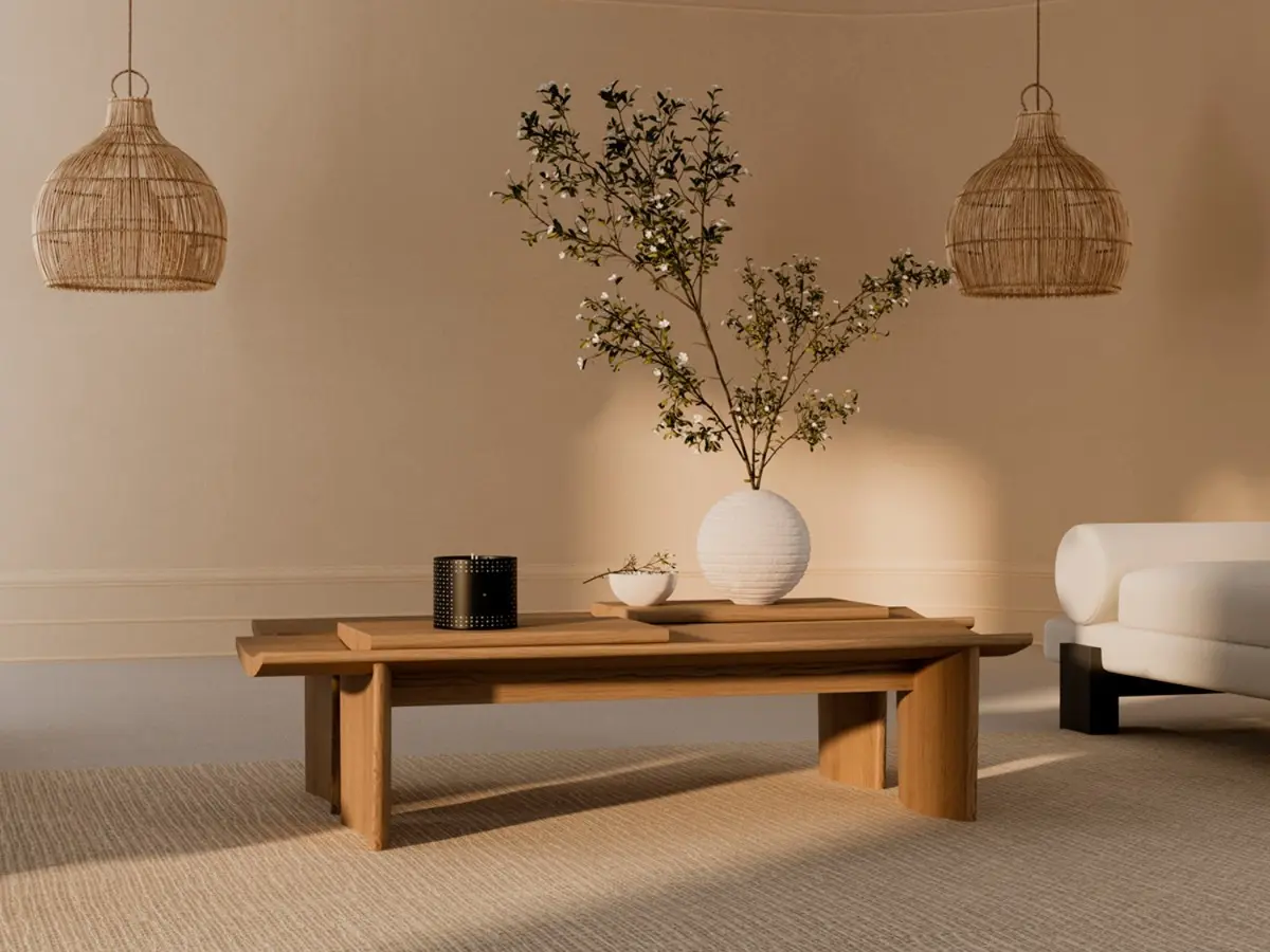 Dolmen - Bamboo Center Table