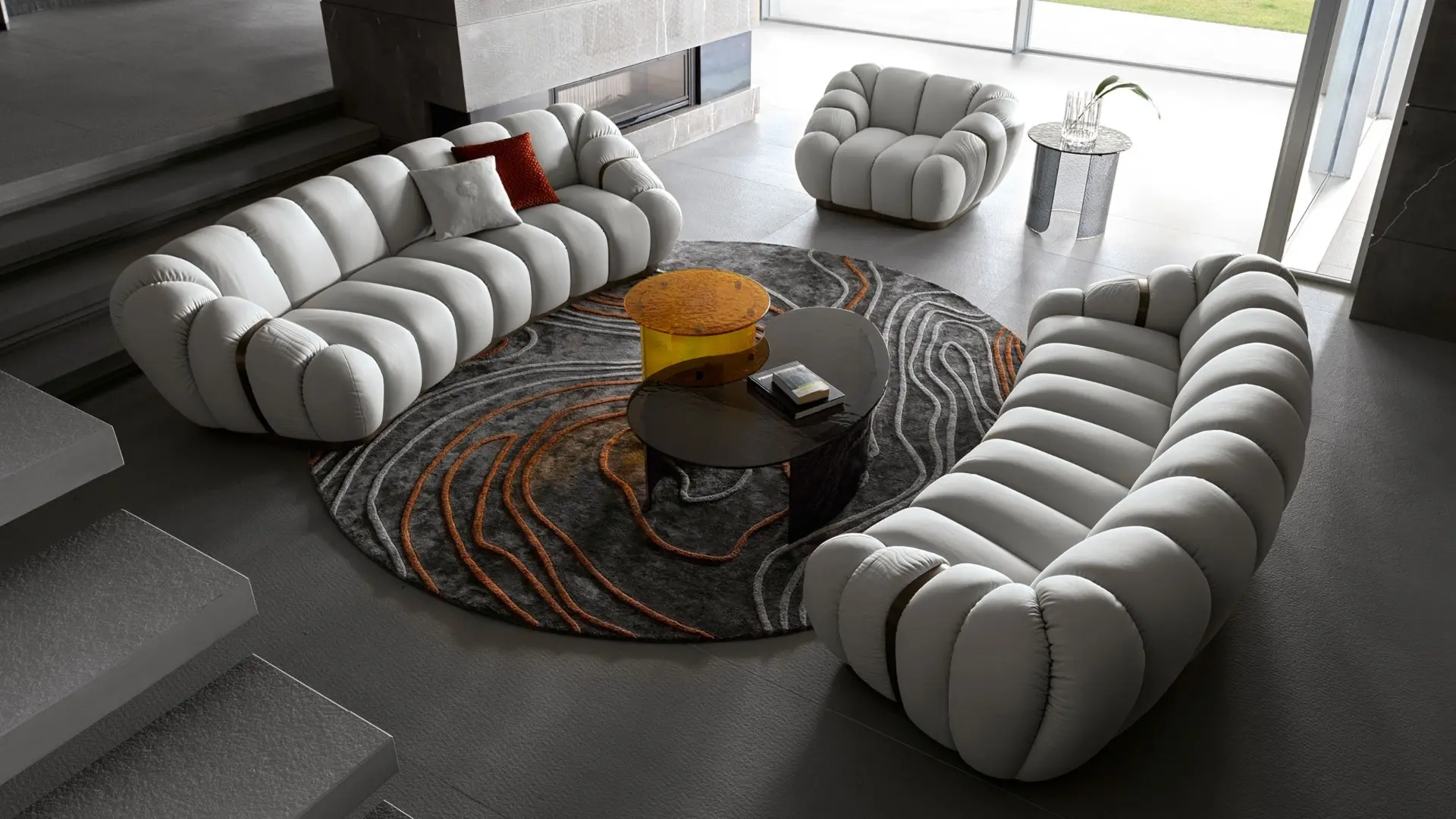 Curved Sofa - Giorgio Collection 