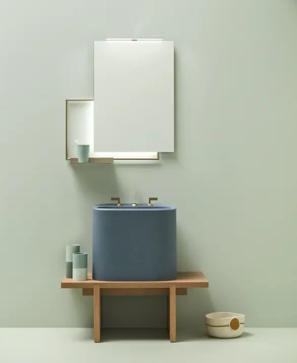 Il mobile-lavabo Vivace ridisegna l’ambiente bagno con la sua forma originale