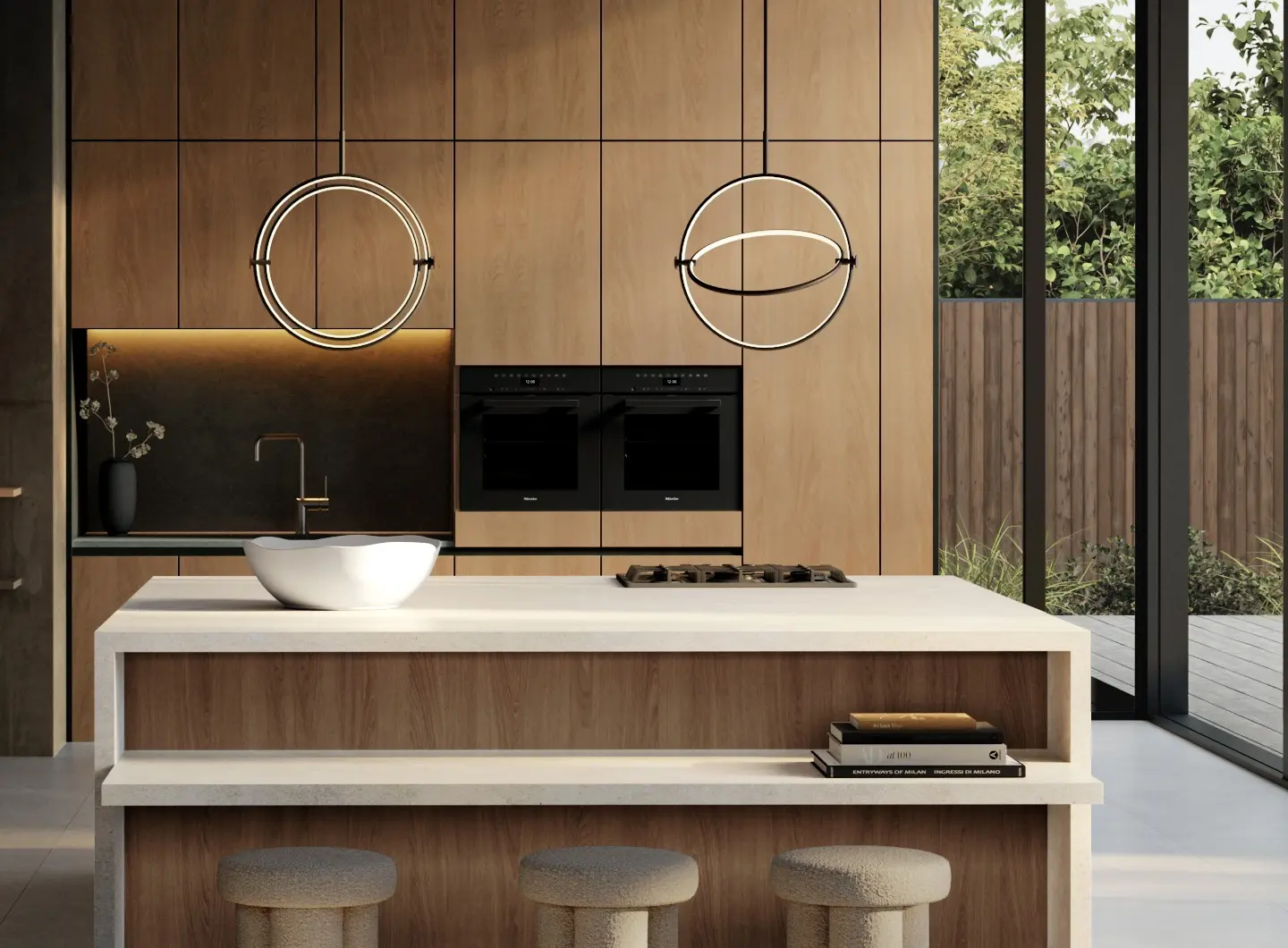 Drop_chandelier_oxi___Native___Atzu_chair___maru_pendants_burned_black___sunao_vase___native_tray___big_foot_stool___4.jpg