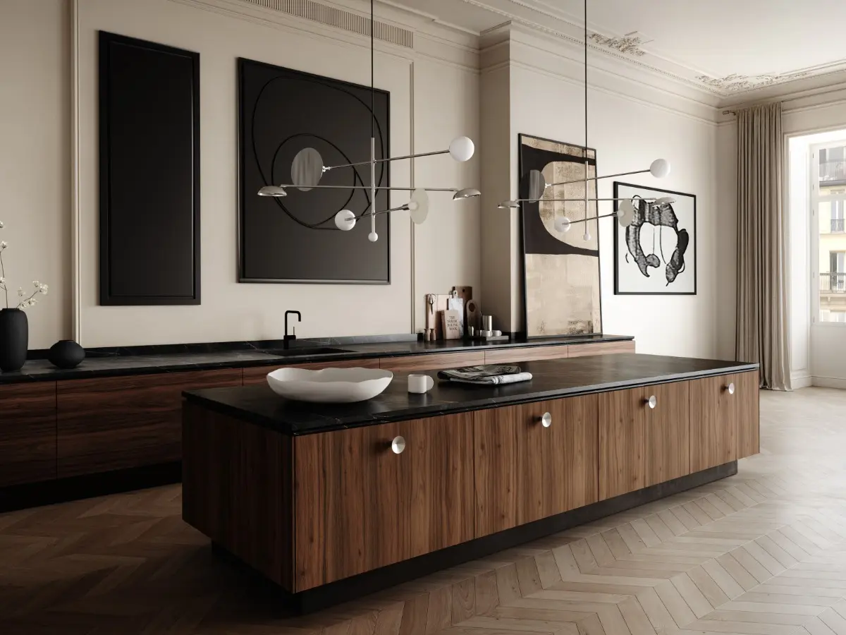 Sahn Chandelier Chrome