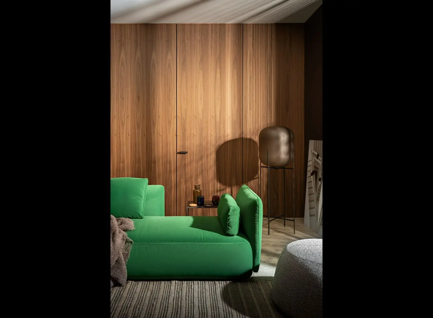 Wall&Door - partitions with integrated doors - Canaletto walnut finishing