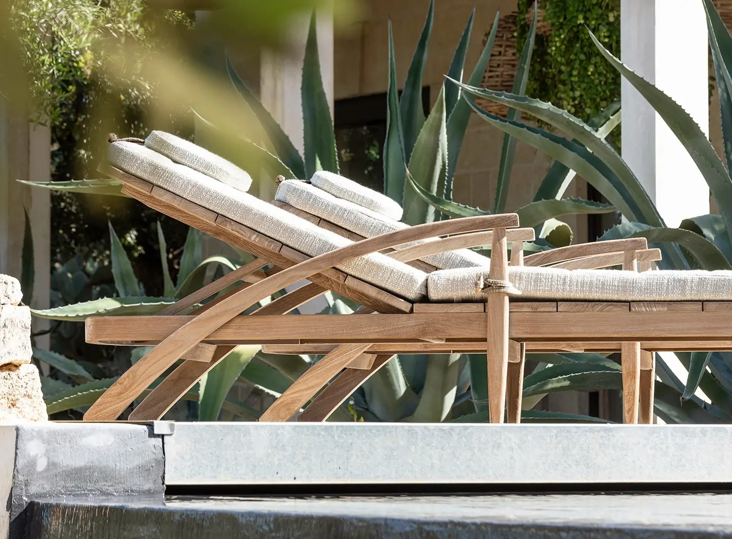 Gommaire Sunbed Faye incl. wheels
