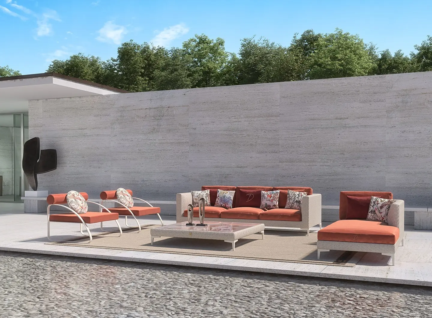 Barcellona round armchair - Mirabile Dolcefarniente Outdoor collection