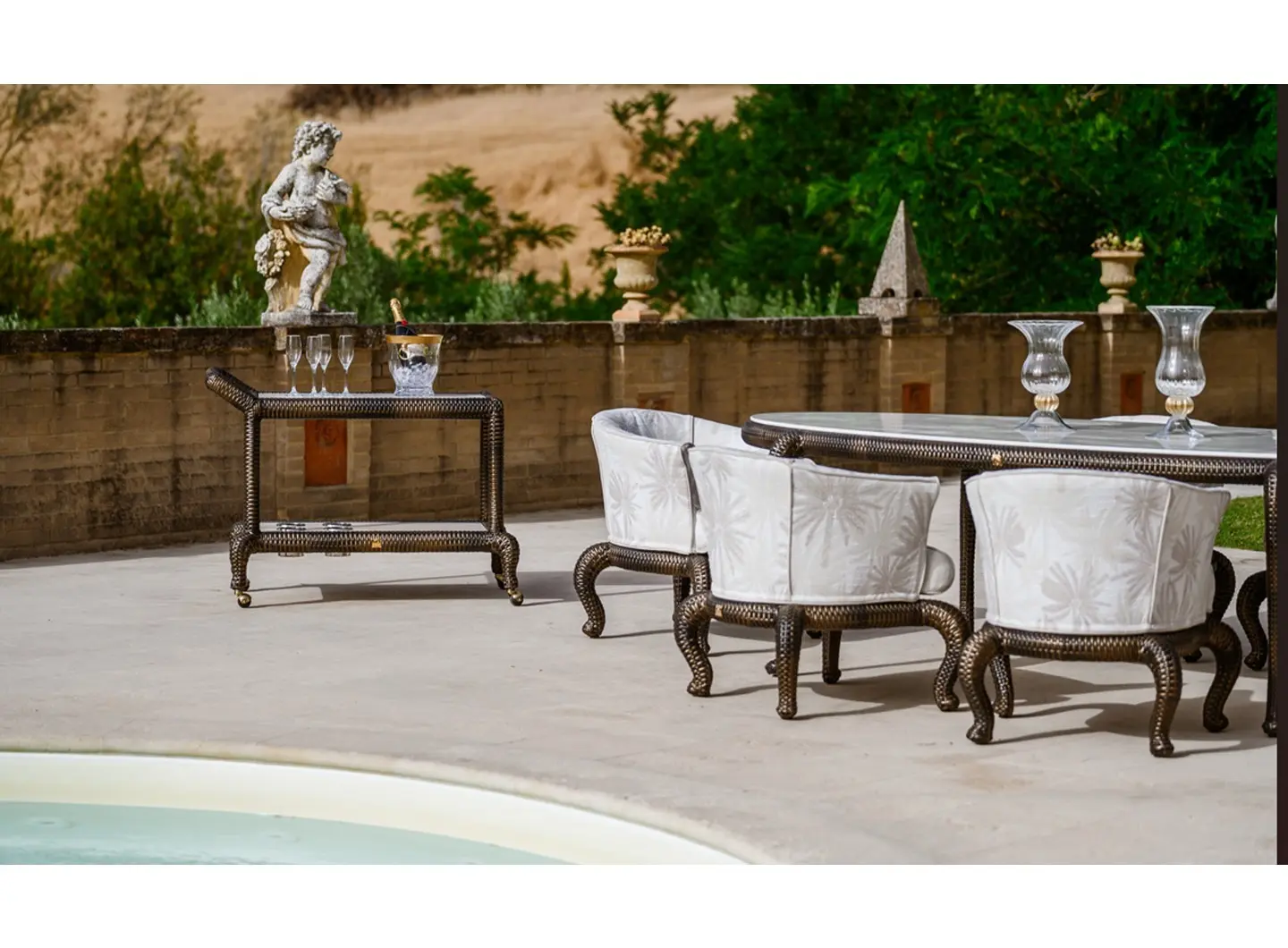 Canopo dining set - Siderale Samuele Mazza Outdoor collection