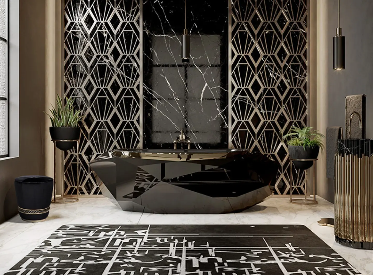 Bagno Padronale Squisitamente Contemporaneo By Maison Valentina