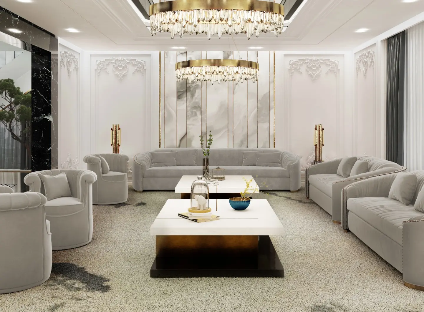 Timeless contemporary living room