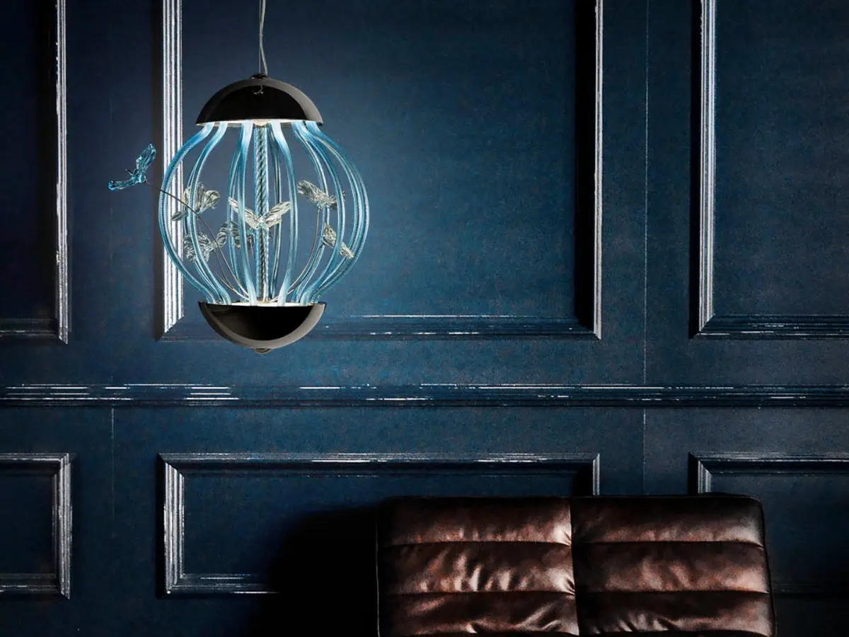 Cage table lamp