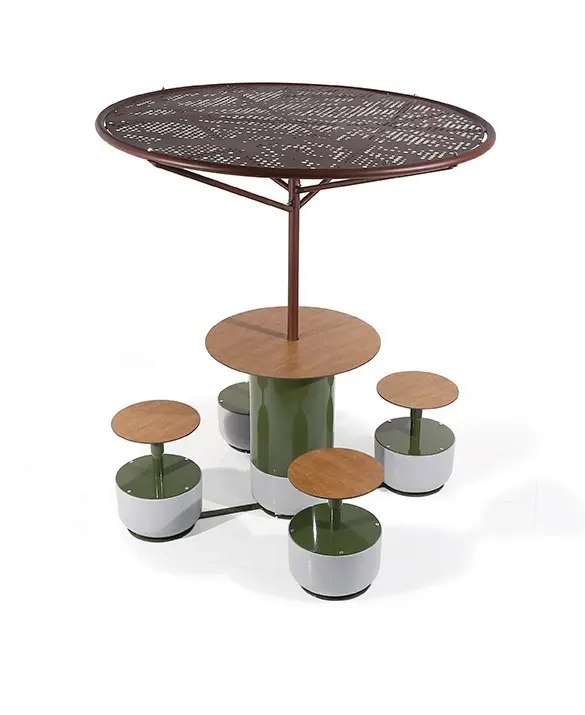 BOWL composizione tavolo sedute e copertura