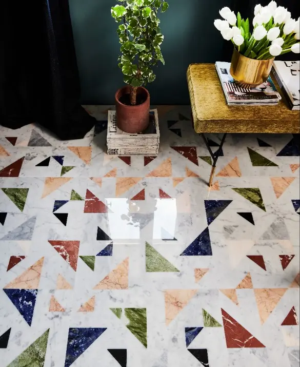 Allegro Arlecchino luxury marble flooring