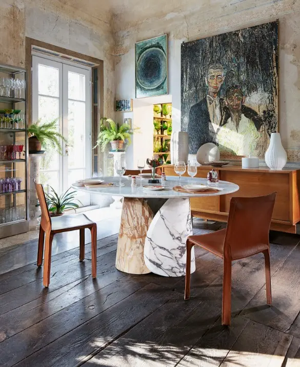 Petalo tavolo in marmo di design