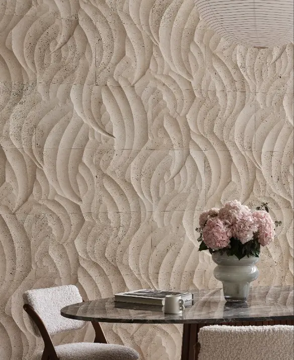 Vello,  modular marble wallcovering