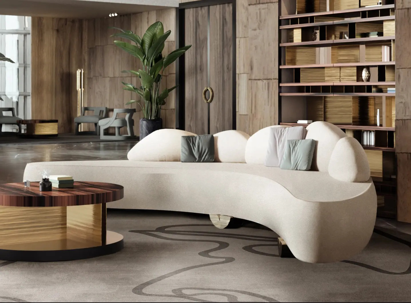 Sofisticazione Contemporanea con il Tappeto Taupe