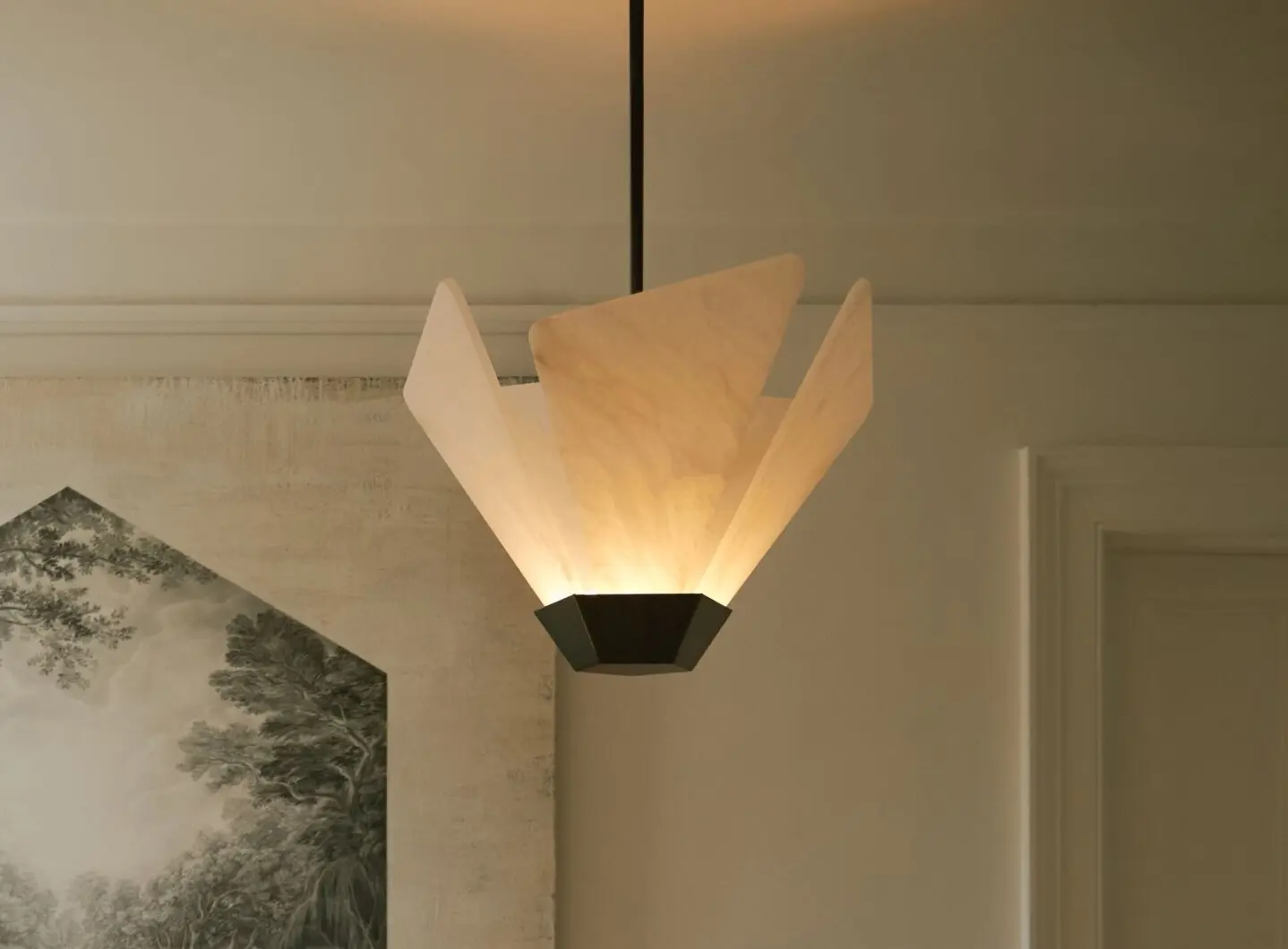 CTO Lighting - SHARD Pendant with alabaster