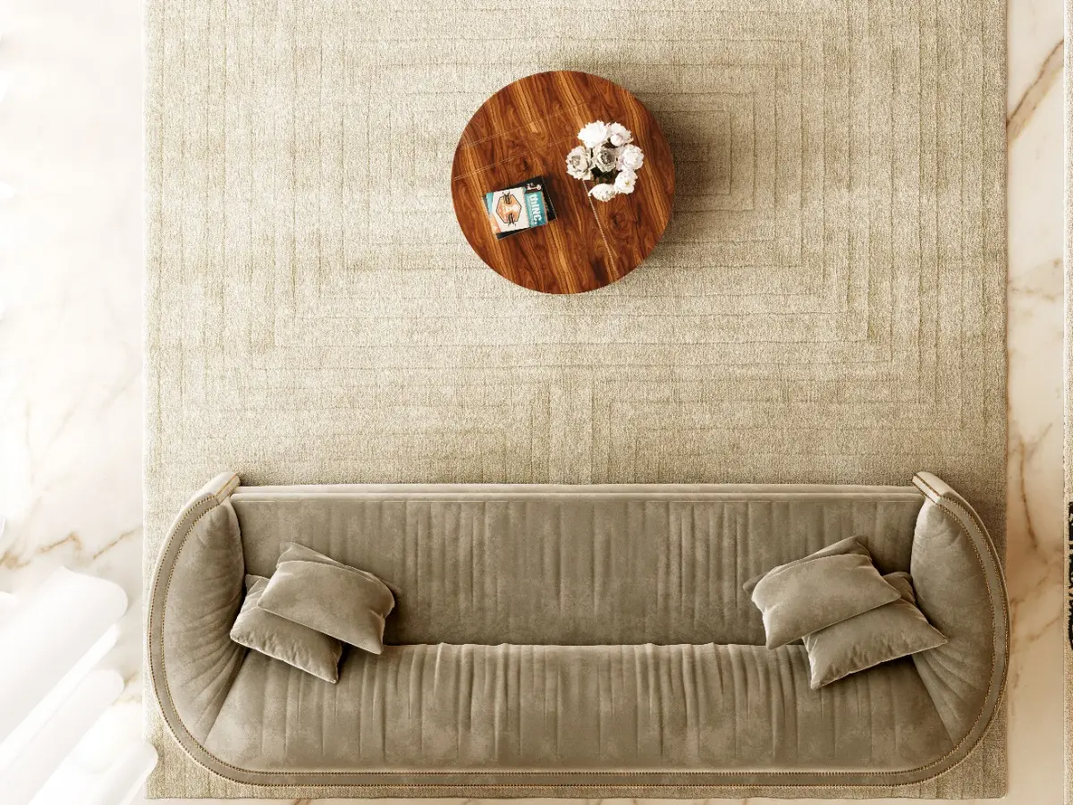 Elegance that comes from simplicity as White Garden Carpet