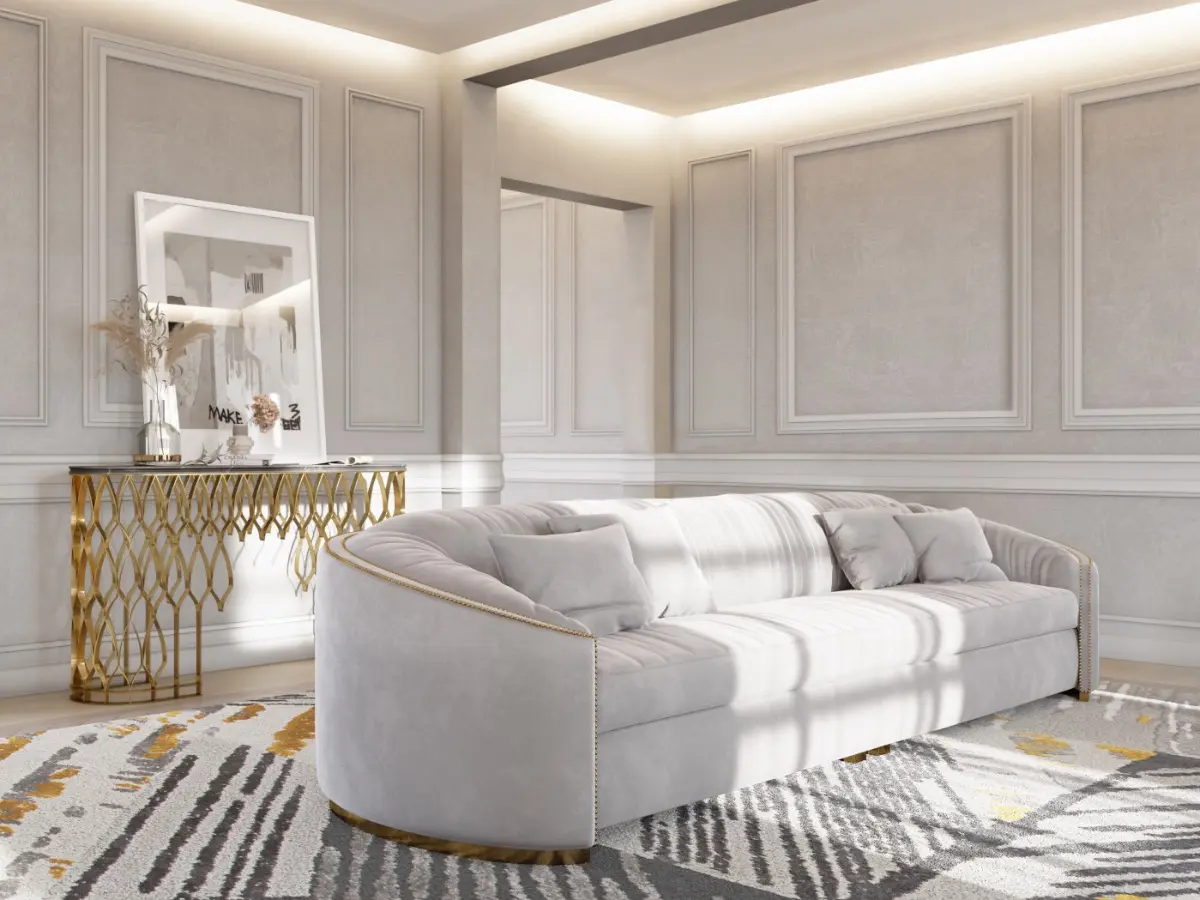 The charm of Xisto Rug, art and elegance underfoot.