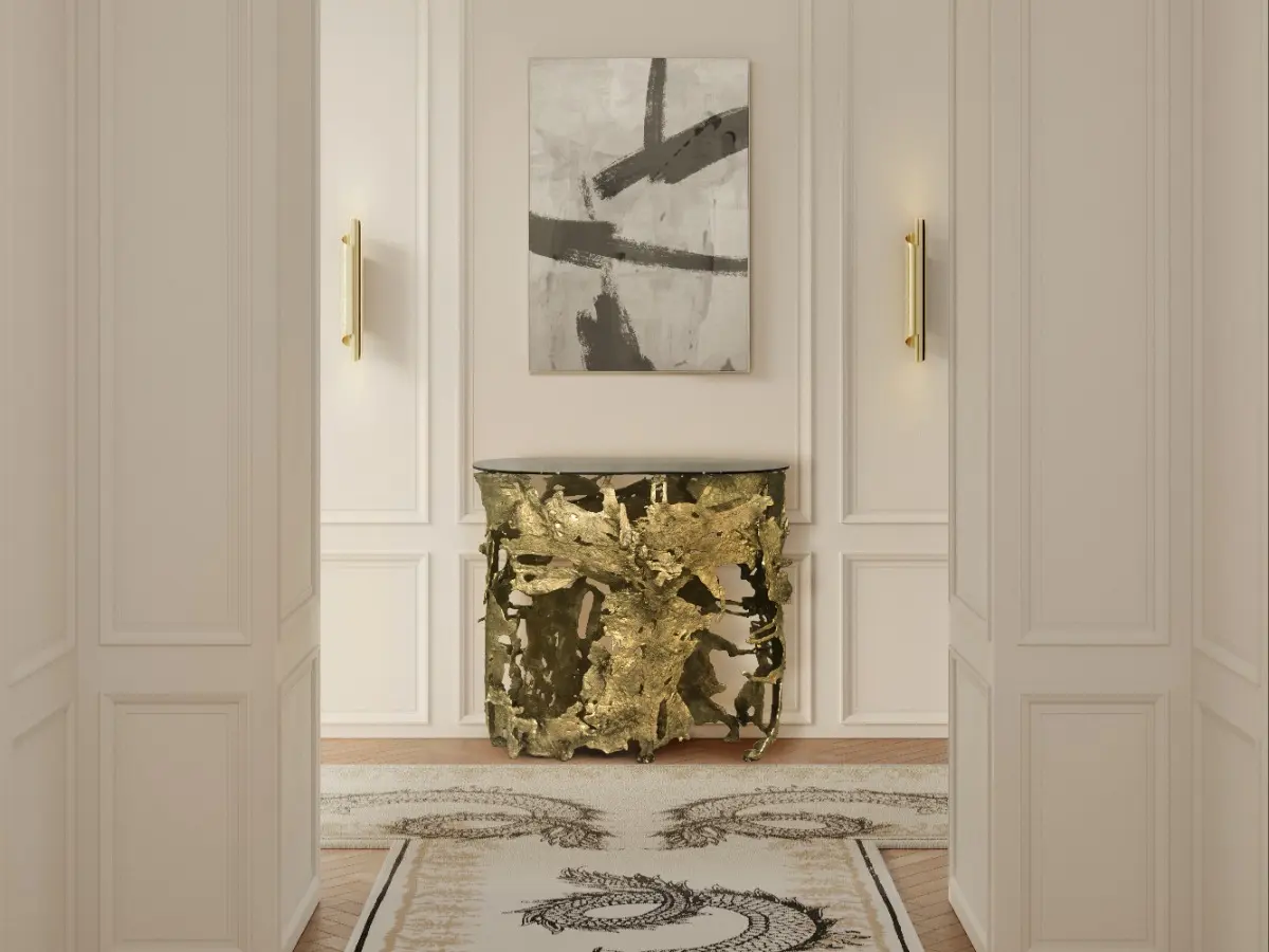 A hallway with timeless charm and modern sophistication.