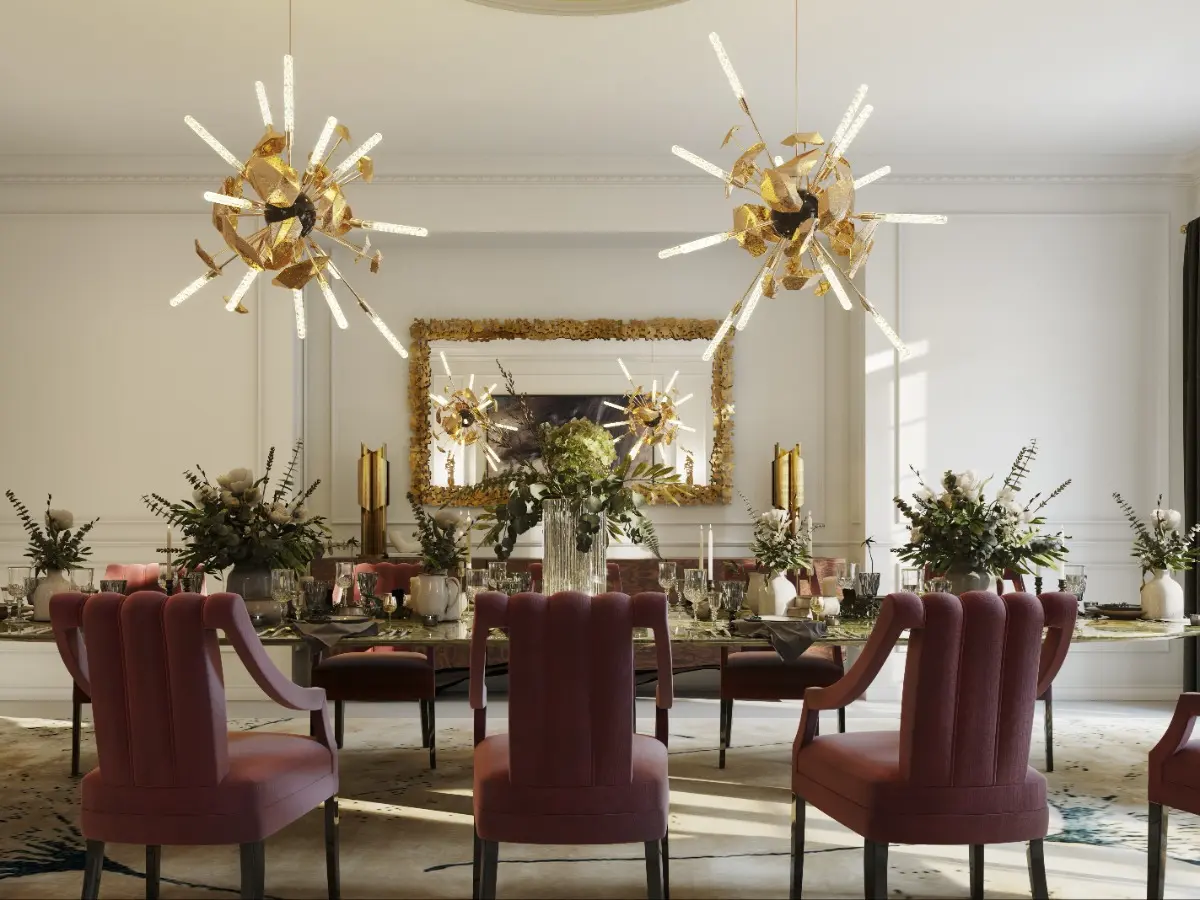 Lussuosa sala da pranzo di ispirazione parigina