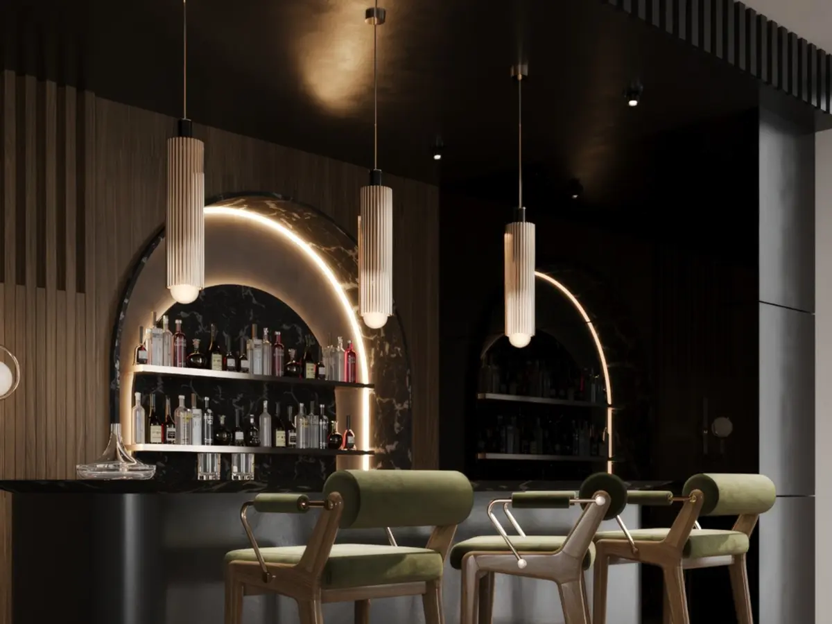 Mezzo Collection - Bullet Ceiling Lamp