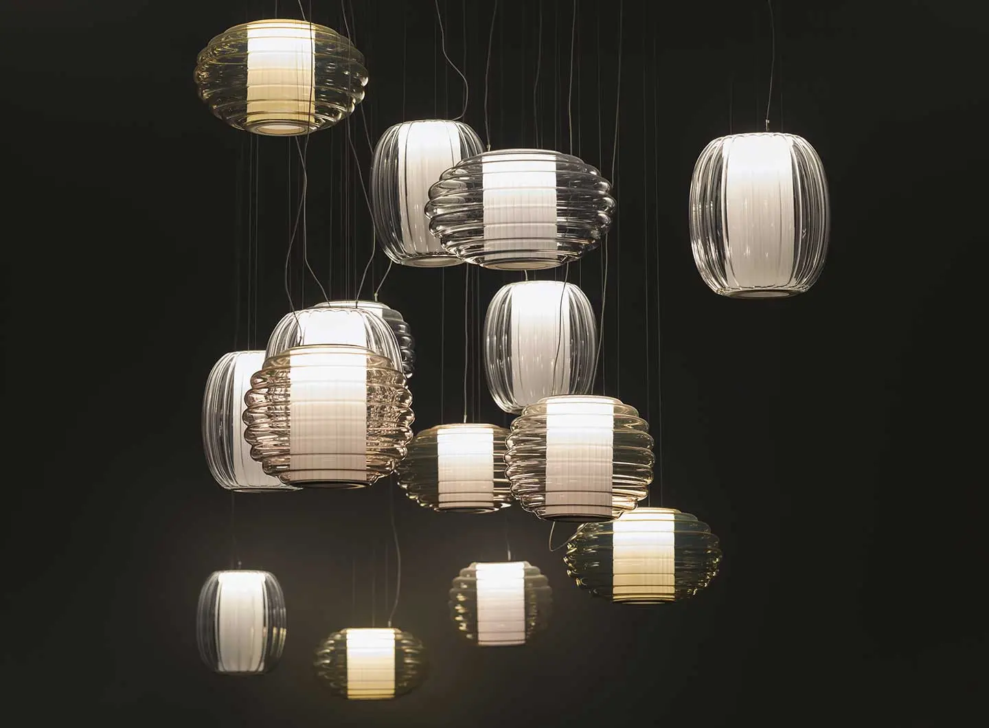 La collezione di lampade a sospensione Alma di Contardi Lighting
