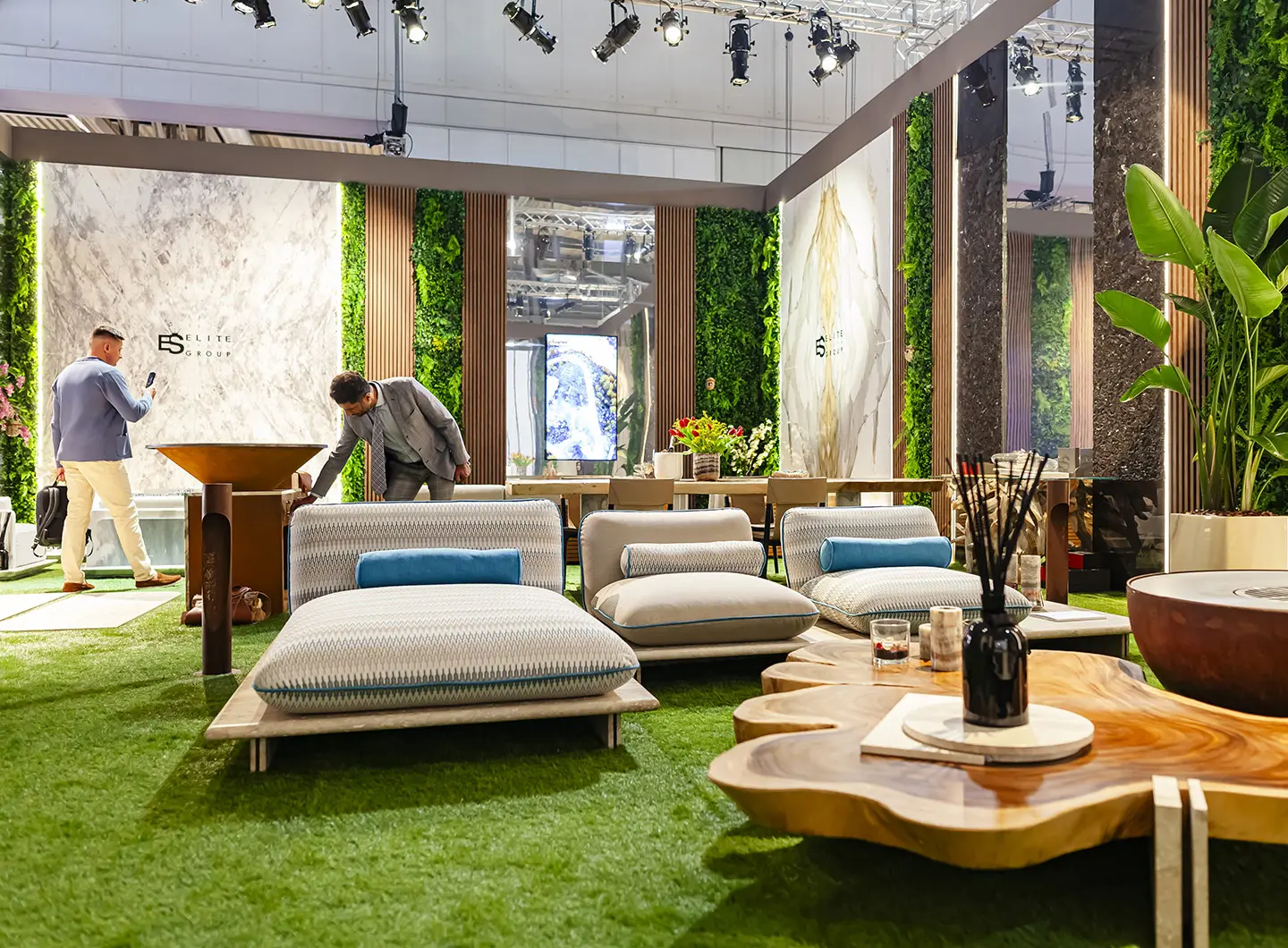 Elite Stone booth view at the Salone del Mobile.MIlano 2025