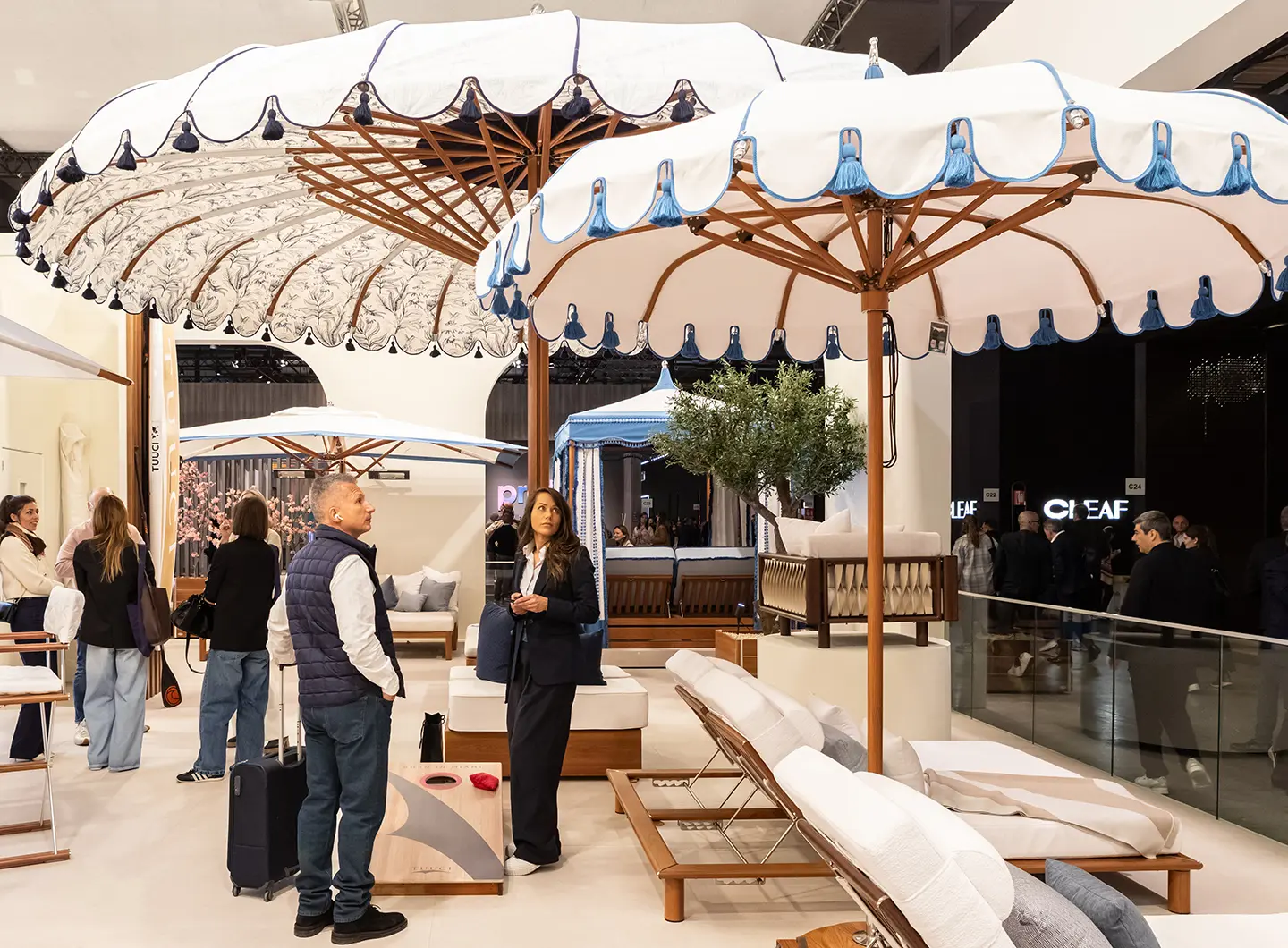 Tuuci booth view at the Salone del Mobile.MIlano 2025