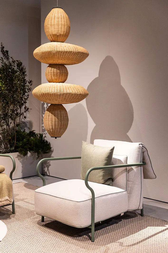 Unopiù booth view at the Salone del Mobile.MIlano 2025