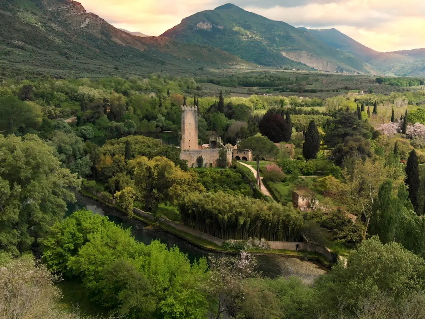 Una veduta del Giardino Ninfa