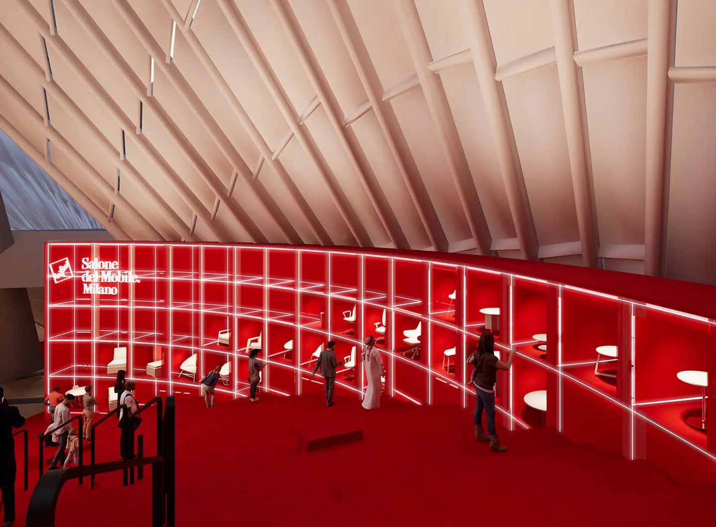 Red in progress. Salone del Mobile.Milano meets Riyadh 