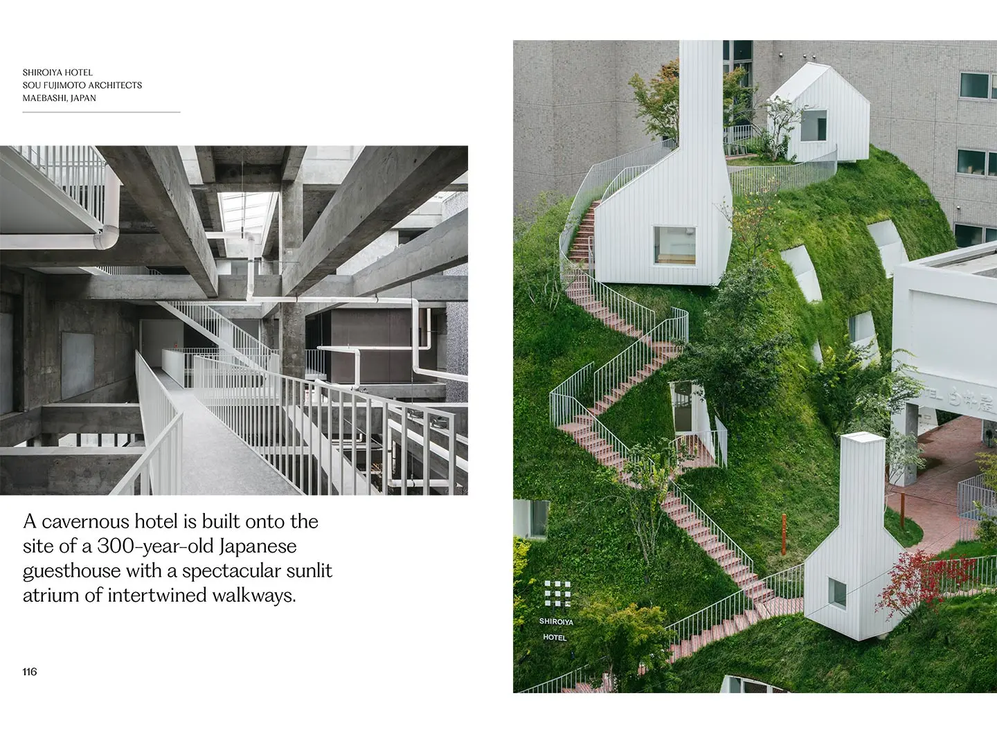 Green Tower del Shiroiya Hotel di Maebashi City, Sou Fujimoto Architects
