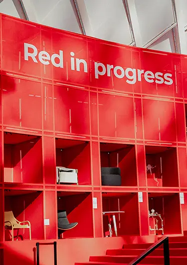 Red in progress, installazione Giò Forma 