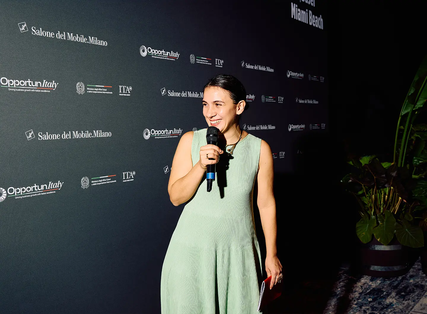 Opening Cocktail, Collectors Lounge, Art Basel Miami Beach 2025, Salone del Mobile.Milano. Maria Porro, Presidente del Salone del Mobile.Milano