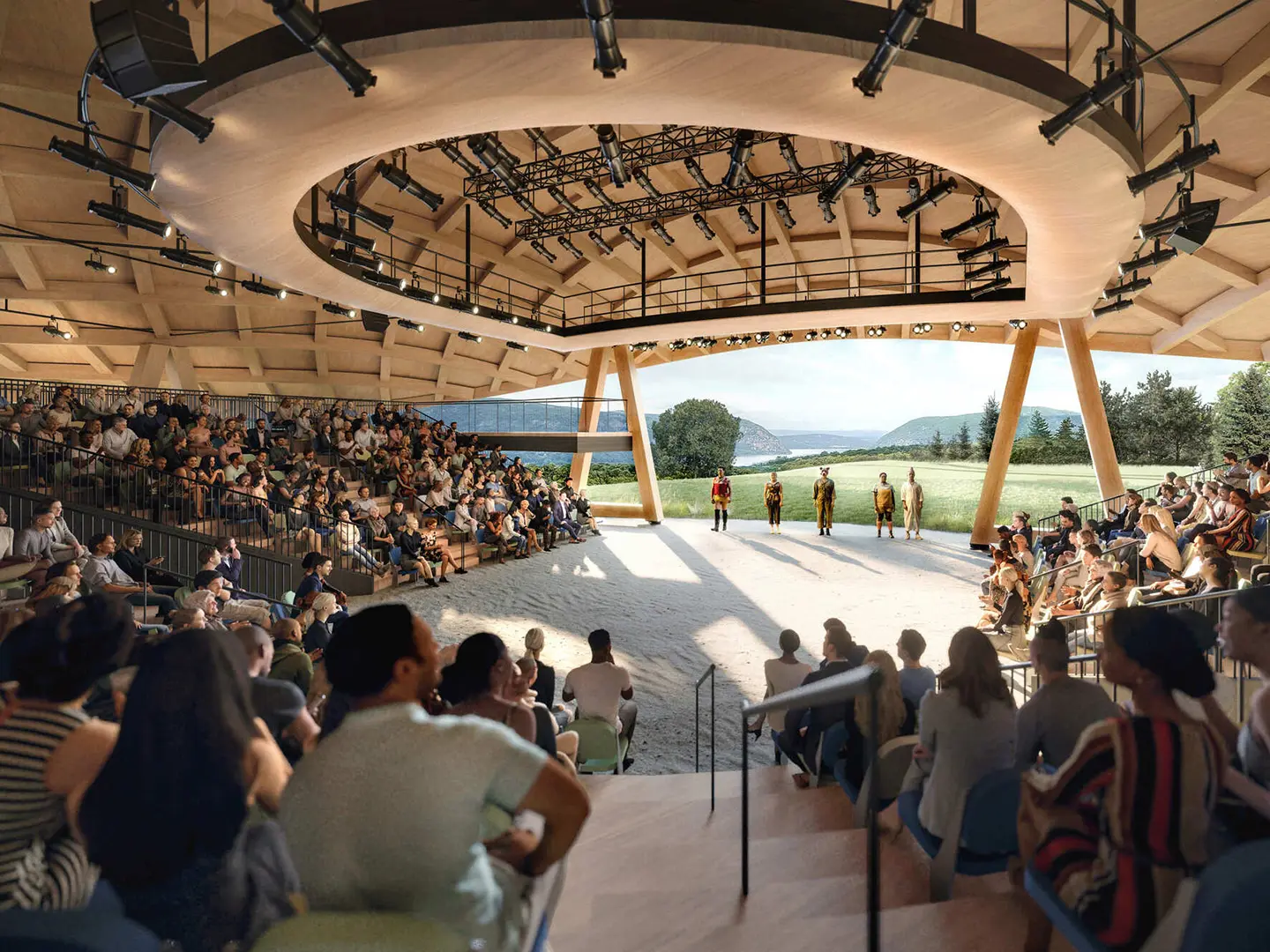 Studio Gang, Samuel H. Scripps Theater Center, Garrison, New York, ph. Studio Gang 