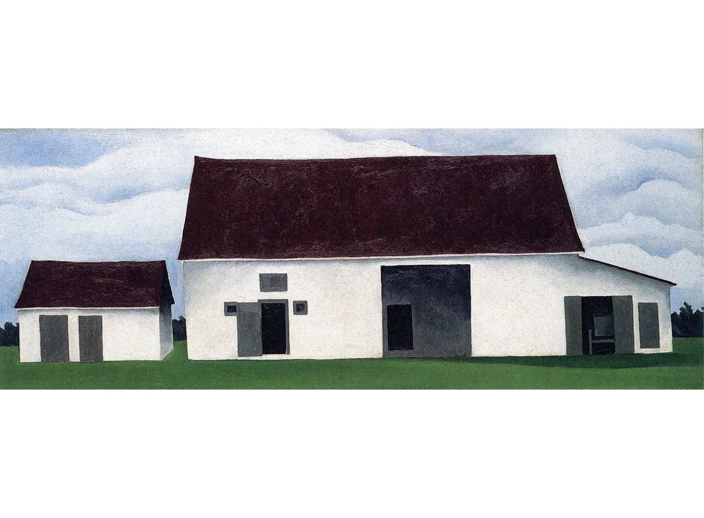 Georgia O’Keeffe: Architecture. Stables by Georgia O’Keeffe, 1932