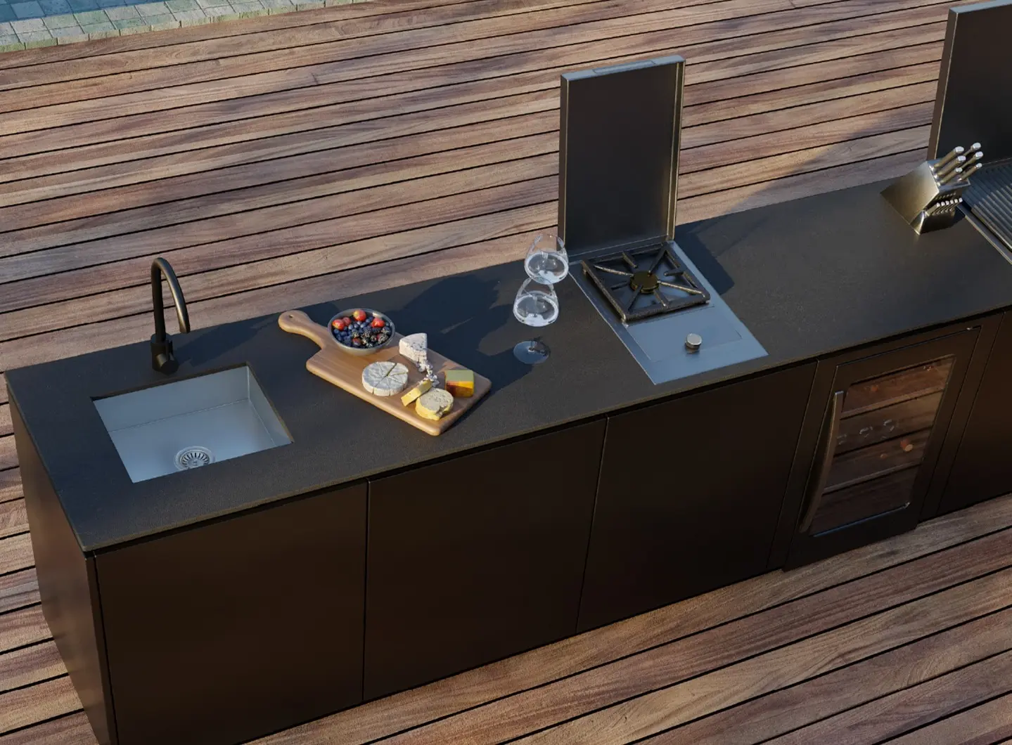 GlammFire - Nero Outdoor Kitchen